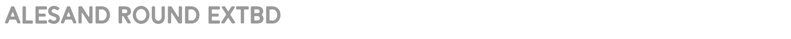 Alesand font preview